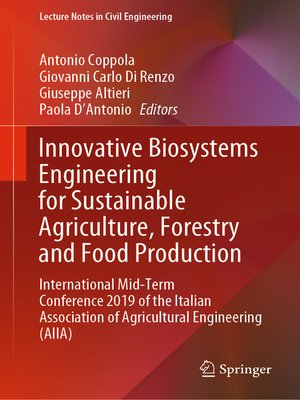 cover image of Innovative Biosystems Engineering for Sustainable Agriculture, Forestry and Food Production